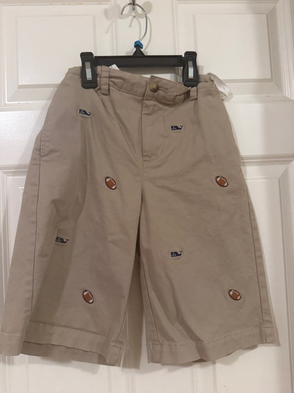 Embroidered Khaki Boys Shorts